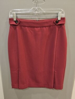 Classic Ann Taylor Magenta Pencil Skirt